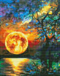 Deimantinė mozaika OhArt Pilnatis 40x50 cm