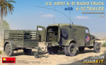 Miniart - U.S. Army K51 Radio Truck with K52 Trailer Interior Kit (Chevrolet G506), 1/35, 35418