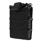 Dėtuvės dėklai vienegubas 1MAG Mil-Tec AR15 M4 AK Beryl Carrier, juodas