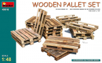 Klijuojamas modelis MiniArt 49016 Wooden Pallet Set 1/48