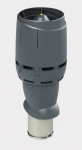 Izoliuotas kanalizacijos vėdinimo vamzdis su gauptu Vilpe Flow 160P/IS/500, pilka, D160/H500 mm