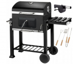 Kepsninė BBQ, 109x115+x58cm, juoda