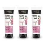 Stiprinantis rankų kremas Organic Shop Cherry and Lotus, 3 x 75 ml