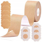 Krūtinės juosta ir 5 poros lipddukų speneliams, smėlio spalvos, Universalus