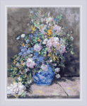 Siuvinėjimo kryželiu rinkinys Riolis Pavasario puok&scaron;tė RIOL2137, 40x50 cm