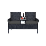 Lauko sofa Songmics, juoda