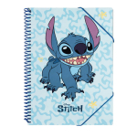 Disney Stitch &ndash; A4 formato aplankas su elastine juostele + 30 permatomų rankovių