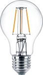 Philips LED E27 Klasikinė Skaidri 40 W, 470 lm, &Scaron;iltai balta, 1 vnt.