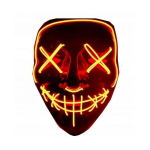 &Scaron;viečianti LED kaukė The Purge, raudona