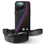 BMW M Edition Carbon Tricolor Lines & Strap Case iPhone 16 Pro &ndash; Juoda