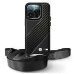 BMW M Edition Carbon Strap & Strap dėklas iPhone 16 Pro Max - Juodas