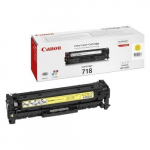 CANON 718Y geltona dažų kasetė, skirta LBP7200Cdn lazeriniam spausdintuvui &ndash; talpa iki 2900 puslapių