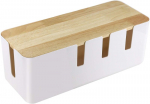 Other furniture accessories,Cable Management Box | White Cord Organizer Box for Power Strips, Conceals Wires in Home & Office,