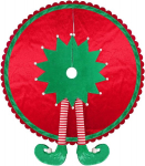 Tourist equipments, clothes and shoes care products,Elf Christmas Tree Skirt | 48" Diameter, Candy Striped Legs, Perfect Xmas Decoration,