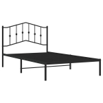 vienvietė lova，suaugusiųjų lova,Metalinis lovos rėmas su galvūgaliu, juodos spalvos, 107x203cm CFE6360305