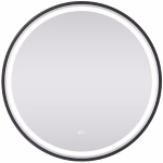 G.LUX veidrodis su LED O-FRAME-MIRROR-1110-60CM BLACK