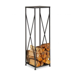 Stovas malkoms 111,5x34x34cm., juodos spalvos