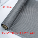Anglies pluo&scaron;to audinio ritinys, 3K, 200g/m2, 1m x 0.5m, 3K Paprastas 30*200cm