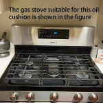 Dujinės viryklės degiklių apsaugos, daugkartinio naudojimo, 1vnt juodas