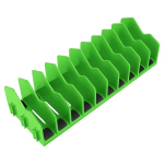 Plastikinė žnyplių organizavimo lentyna, Žalias