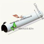Magnetinis gyvūnų baltos lentos lipdukas, 60*120cm