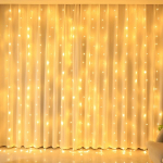 LED girlianda su USB, &Scaron;iltai balta