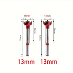 Karbidiniai trikampiai grąžtų rinkinys, 13 mm medžio apdirbimo grąžtas 2 vnt