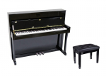 V-TONE BL-980 BK skaitmeninis pianinas (JUODAS) ir pianino sėdynė (JUODA)