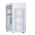 Zalman S5 Neo ATX korpusas 4xventiliatoriai 120mm ARGB 2xUSB 3.0 Baltas be maitinimo &scaron;altinio