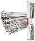 Metalinės nerūdijančio plieno kabelių sąvaržos 7.9x600mm, 100 vnt.