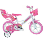 Vaiki&scaron;kas dviratis Dino Bikes Unicorn, 12", rožinis