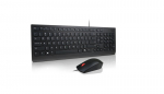 Keyboard and Mouse Kit LENOVO Essential Wired Combo, USB, Lithuanian (LT) Layout, Black