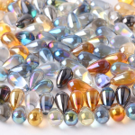 Stikliniai karoliukai, Frosted Crystal Yellow