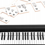 Lipdukai natos klavi&scaron;ams mokytis groti pianinu keyboard fortepijonui