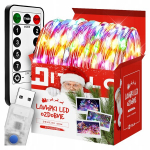 Led lemputės ant vielos, usb, 20 m, kalėdinės dekoratyvinės eglutei