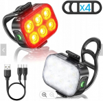 Ratinės Led lemputės priekyje ir gale, Usb įkrovimas