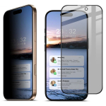 &bdquo;IMAK&ldquo; Tempered Glass juodas apsauginis ekrano stiklas - privatumo (iPhone 16 Pro)