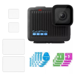 Gopro Hero 4k Grūdintas stiklas ekrano ir objektyvo apsauga, 4 vnt. rinkinys