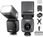 Jinbei Hi-460max(s) Speedlite blykstė su jutikliniu ekranu ir ratuku, ličio baterija 2000mah, įkrovimo laikas 0.05&ndash;1.7s, universalus lizdas Sony