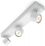 Philips Myliving Star Warmglow 1 lemputės prožektorius, 500 lm, metalinis, 4,5 W, integruotas, baltas, 11 x 11 x 8,5 cm, 5624031p0