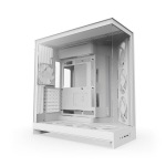 Vidutinio bok&scaron;to korpusas - NZXT - H9 Flow RGB+ - Įtraukti RGB ventiliatoriai - Balta - NZXT CAM valdiklis