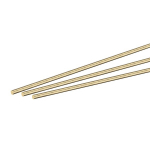 Žalvarinis strypas 2mm x 100mm, 4 vnt.