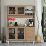 Virtuvės spintelė Hanah Home Grano 140, prakti&scaron;ki stalčiai, Kaukazo ąžuolas