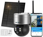Lauko saulės Ip kamera su Sim kortele 4g Lte Gsm Akumuliatorius Patvari 3mp 2k Smart
