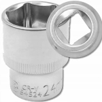 Jcb 1/2" 24 mm 6-kampė trumpa Cr-v galvutė