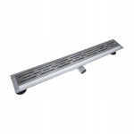 Linijinis trapas Bravat Line Steel 70 cm nerūdijančio plieno sausas sifonas