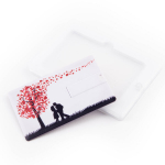 Memorabbit 4 Gb 2.0 Usb atmintinė kortelė su Uv spauda Vestuvėms + Dovanų dėžutė