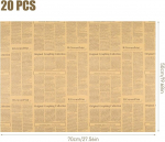 20 Vnt Kraft Popieriaus Dovanų Vyniojimui - Retro Stiliaus