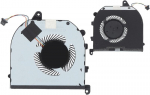 Atsarginis ne&scaron;iojamojo kompiuterio cpu gpu au&scaron;inimo ventiliatorius, skirtas xps 15 9570 xps 15 7590 xps 15 9570 precision 5530 5540 serijoms, 4 kontaktų maitinimo jungtis, dc 5v 0.5a ventiliatorius (cpu ventiliatorius)