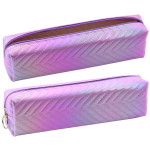 Mokyklinis holografinis violetinis ra&scaron;iklių dėklas 21 x 6 cm